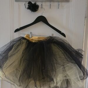 Revolution Black and Gold Kids Costume Tutu
